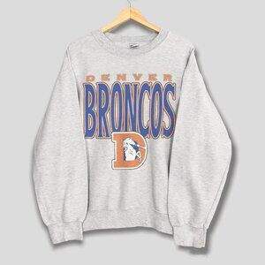 Vintage Denver Broncos Sweatshirt, Retro NFL Denver Broncos Football Shirt Tee